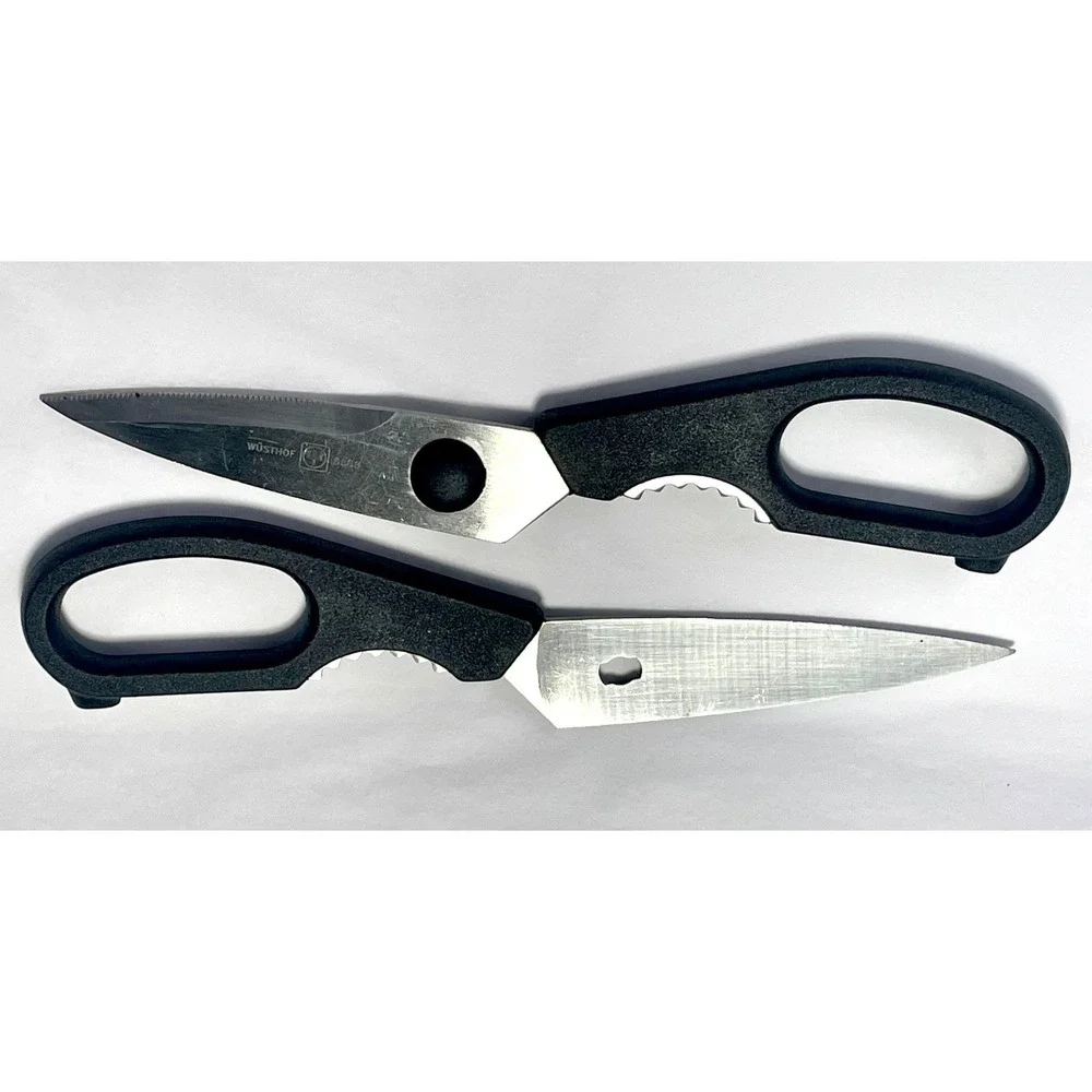 Wusthof 5558 Black Handle Kitchen Shears Scissors Germany Take Apart Tool